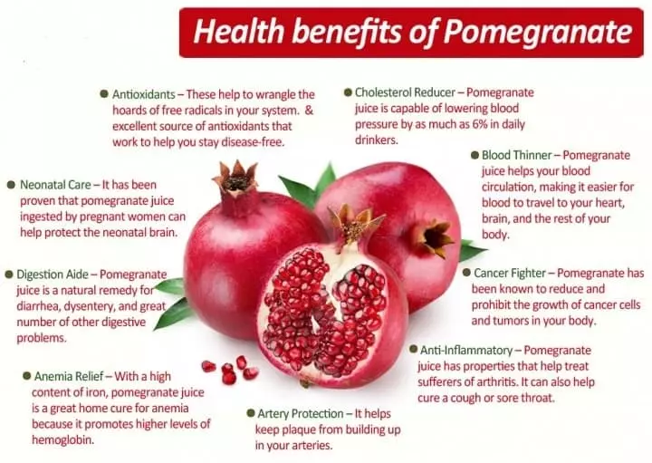 Benefits of Pomegranate, Trend Health